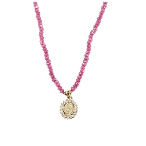 Ruby Mary Pendant Necklace