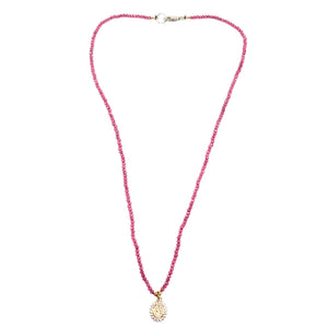 Ruby Mary Pendant Necklace