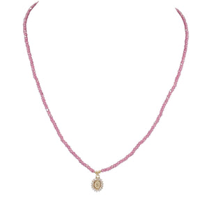Ruby Mary Pendant Necklace