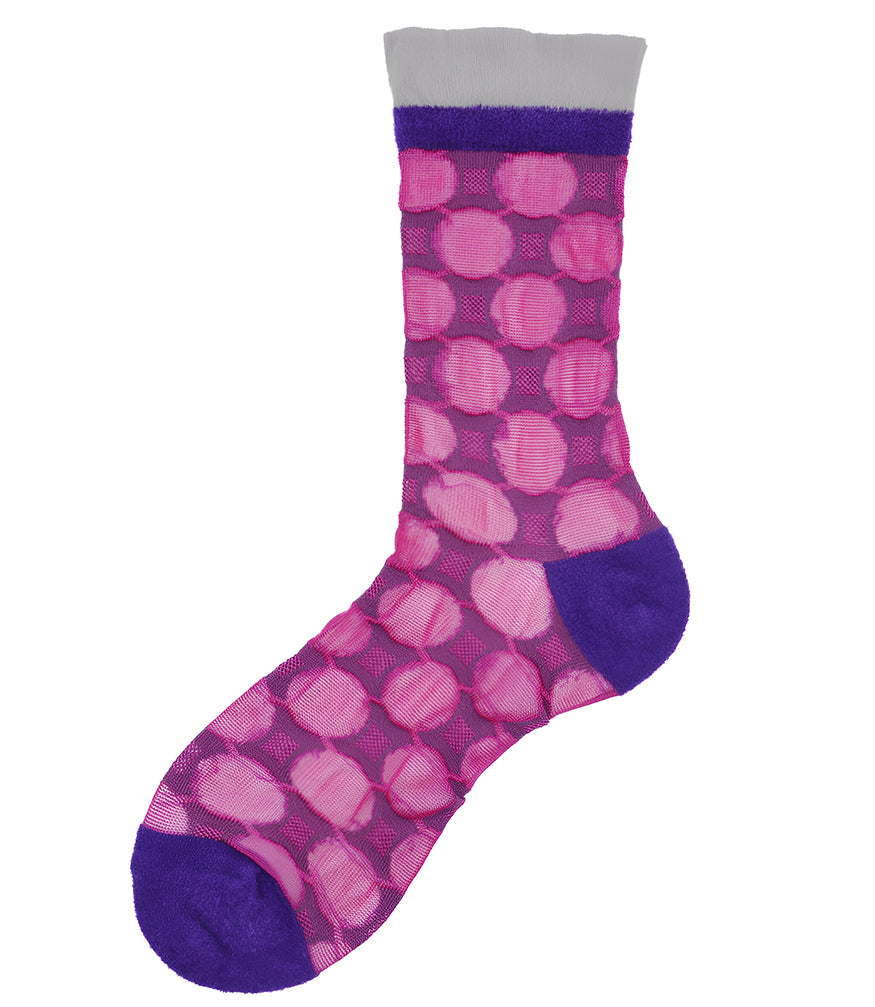 Alto Milano Fuchsia Selena Short Socks - MADISON MAISON