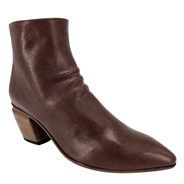 Severine/008 Brown Leather Ankle Boot