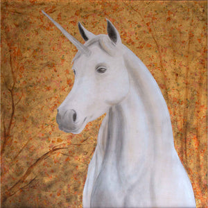 Unicorn Silk Satin Scarf