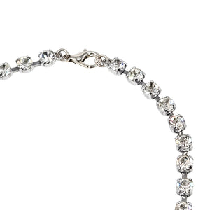 Vintage 1940s–50s Stream Rhinestone Centerpiece Necklace