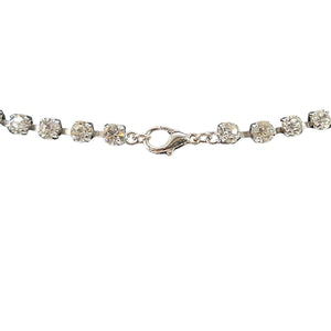 Vintage 1940s–50s Stream Rhinestone Centerpiece Necklace