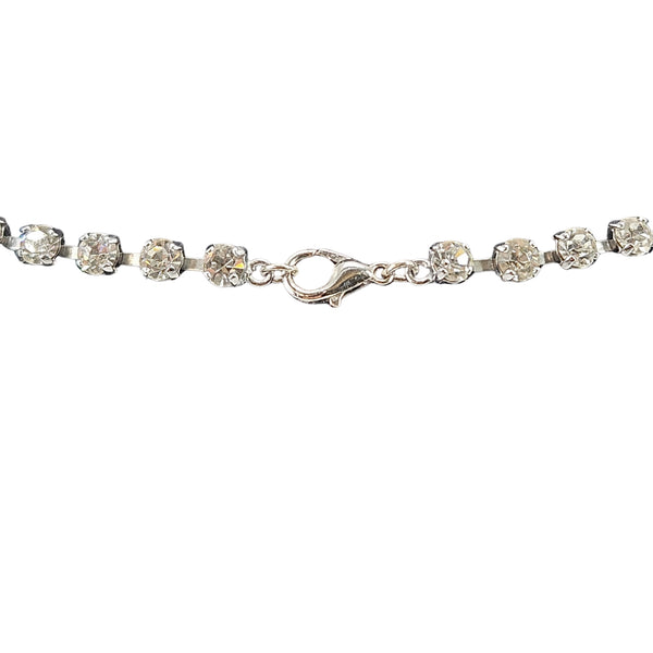 Vintage 1940s–50s Stream Rhinestone Centerpiece Necklace