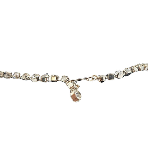 Vintage 1950s Rhinestone Art Deco Glamorous 15" Choker Necklace
