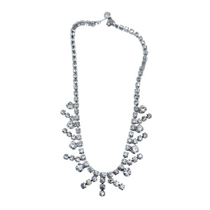 Vintage 1950s Rhinestone Art Deco Glamorous 15" Choker Necklace