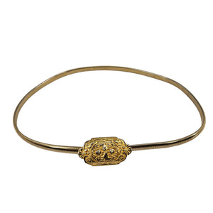 Vintage 1970s Gold Stretch Snake Baroque Belt