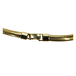 Vintage 1970s Goldtone Hammered Necklace