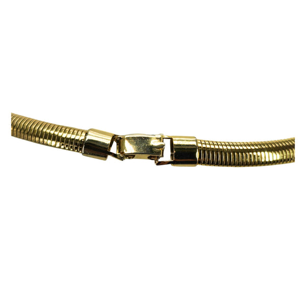 Vintage 1970s Goldtone Hammered Necklace