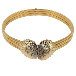 Vintage 1970s Goldtone Stretch Belt