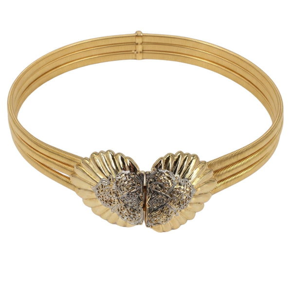 Vintage 1970s Goldtone Stretch Belt