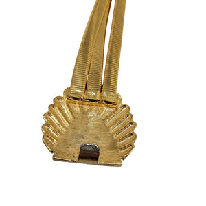 Vintage 1970s Goldtone Stretch Belt