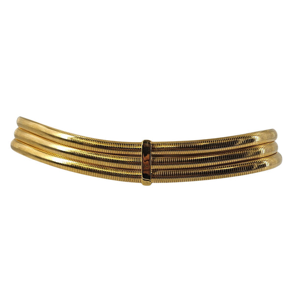 Vintage 1970s Goldtone Stretch Belt