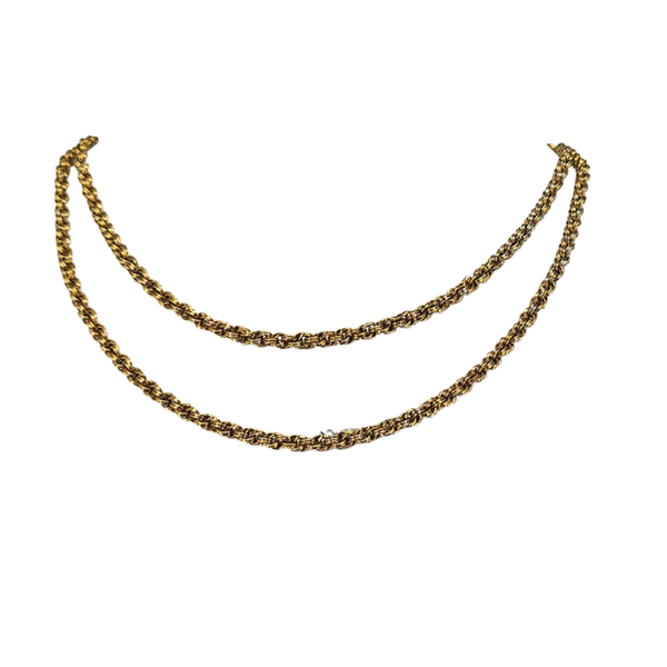 Vintage 70s Long LInk chain Necklace