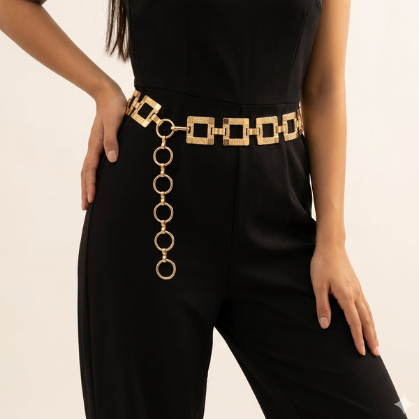 Vintage Gold Chain Hip & Waist Belt
