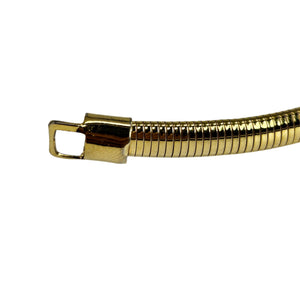 Vintage 1960s–70s Gold-Tone Stretch Snake Belt