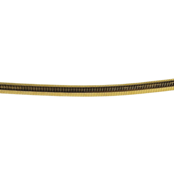 Vintage 1960s–70s Gold-Tone Stretch Snake Belt