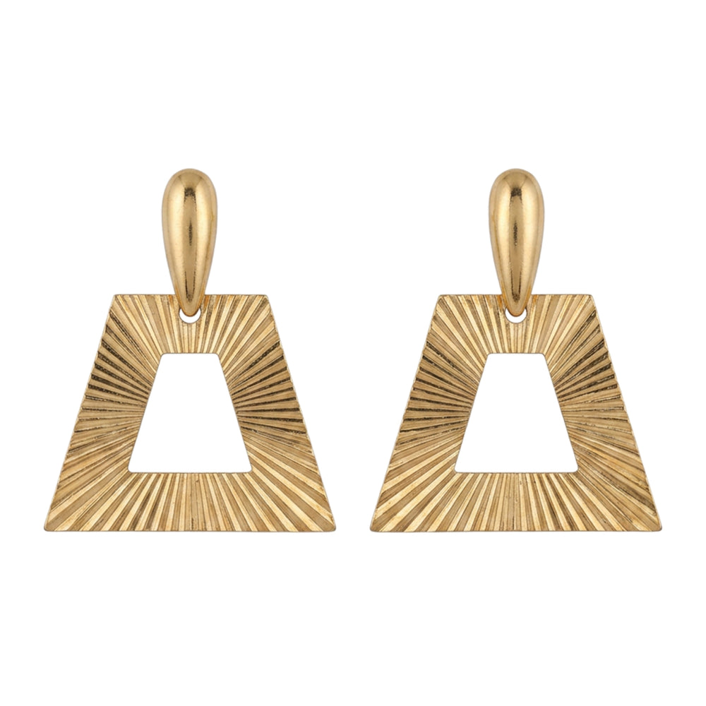 Madison Beverly Hills Vintage 1960 Geometric Clip-On Earrings