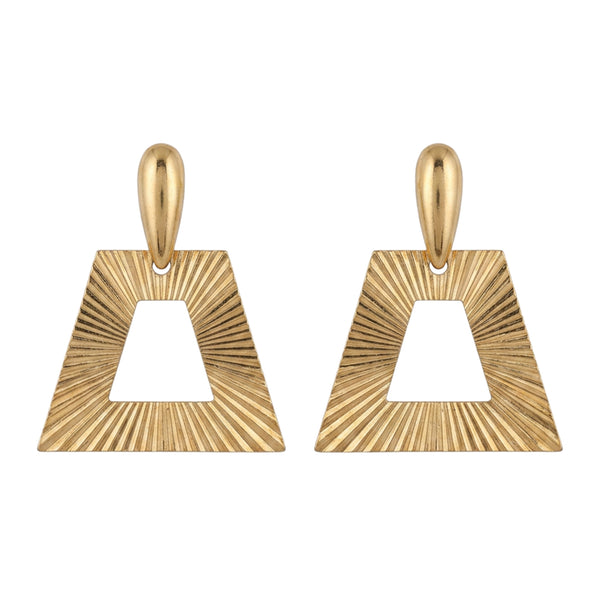 Madison Beverly Hills Vintage 1960 Geometric Clip-On Earrings