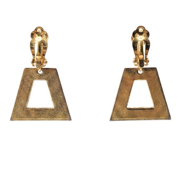 Madison Beverly Hills Vintage 1960 Geometric Clip-On Earrings