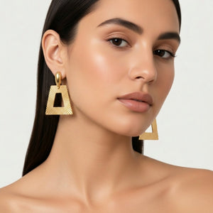 Madison Beverly Hills Vintage 1960 Geometric Clip-On Earrings