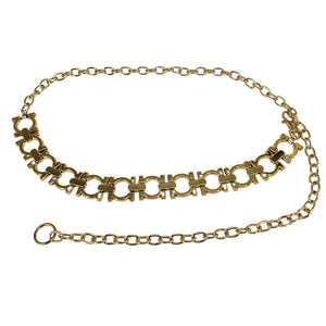 Vintage 1980s Gold Chunky Link Chain Belt