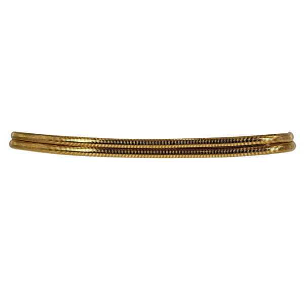 Vintage 1970s Stretch Snake Gold Swirl Belt