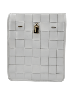 Luxury leather handbags, 100% handmade in Italy, featuring a signature center lock and elegant designs by Madison of Beverly Hills.
