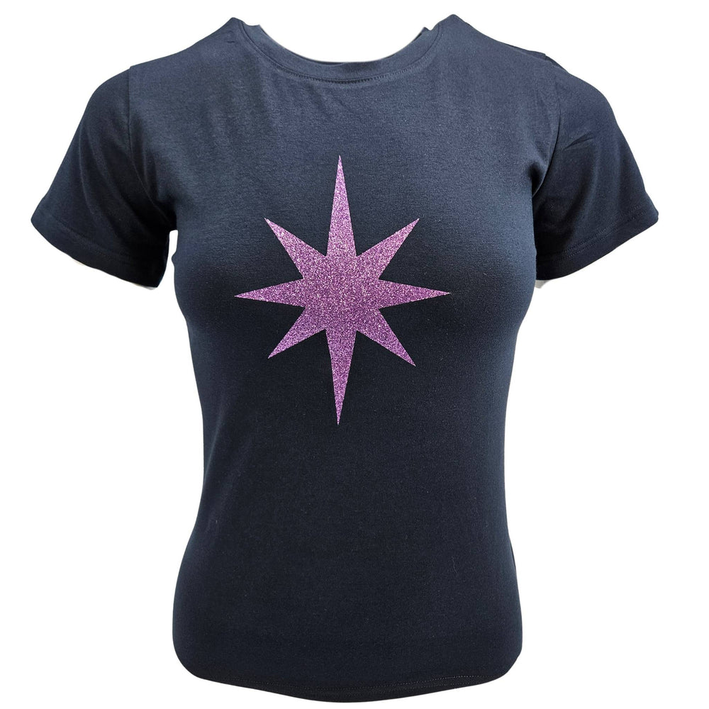 Madison Maison x On/Off Essentials Navy/Lavender Plain Star T-Shirt