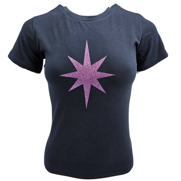 Madison Maison x On/Off Essentials Navy/Lavender Plain Star T-Shirt