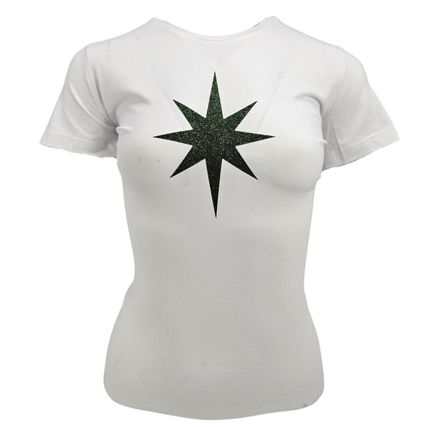 Madison Maison x On/Off Essentials White/Emerald Plain Star T-Shirt