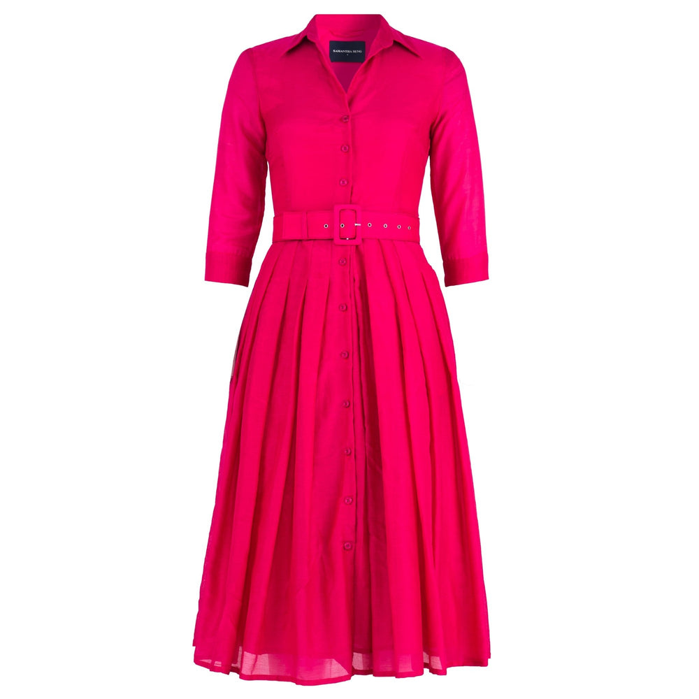 Audrey Dress #4 Solid Pink Dress