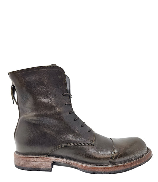 Moma Army Green Lace Up Boot