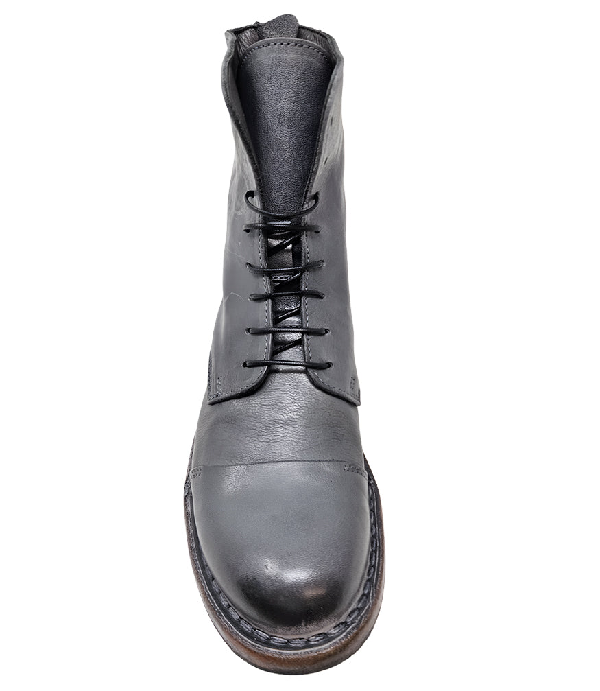 Moma Grey Lace Up Boot