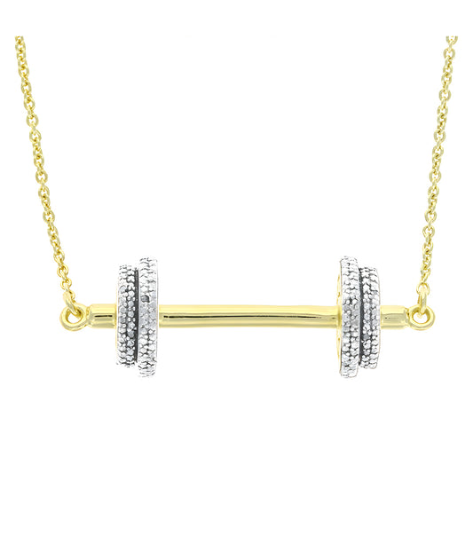 Pave The Way Fit to Succeed Gold Necklace