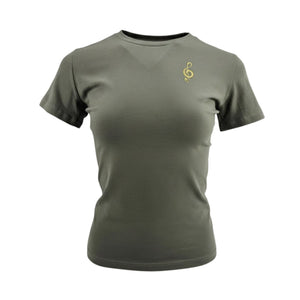 Madison Maison x On/Off Essentials Music Is The Answer Khaki T-Shirt