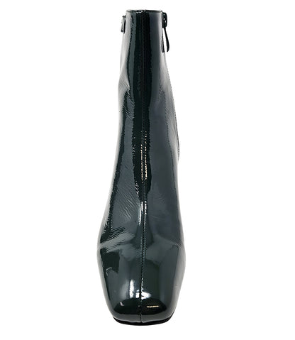 Gini & Albert Green Patent Leather Zip Up Boot