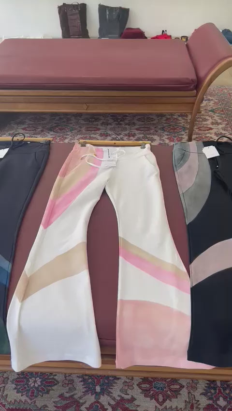 
                      
                        Load and play video in Gallery viewer, Designing Hollywood X Madison Maison™ Navy Flare Sweatpants
                      
                    