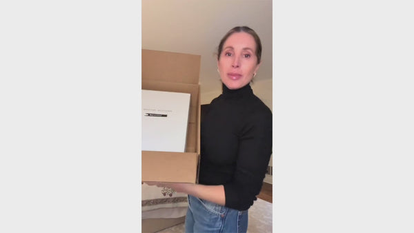 Video of stylist talking about 2 ways to style Madison Maison Brown Knee high boots 