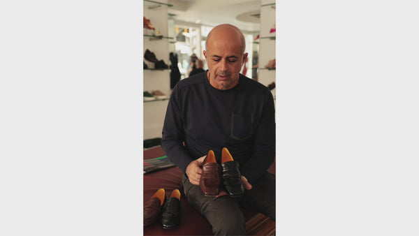 Video of designer David Assil Talking about Moc Croc Loafers Success and new Colors that are coming soon!