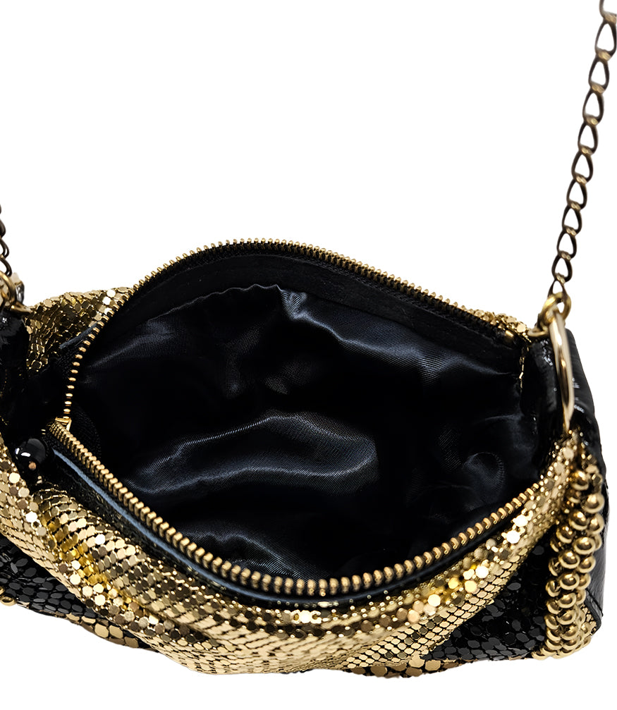 Madison Maison Laura B Black/Gold Raquel U Bag