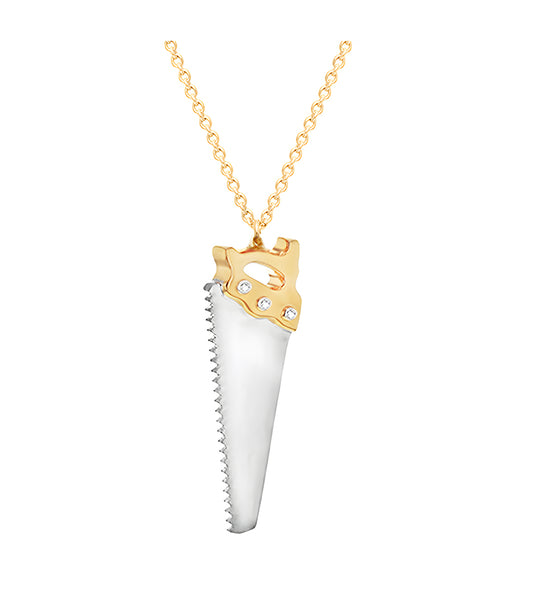 Pave The Way She Came-She Saw-She Conquered Gold Necklace