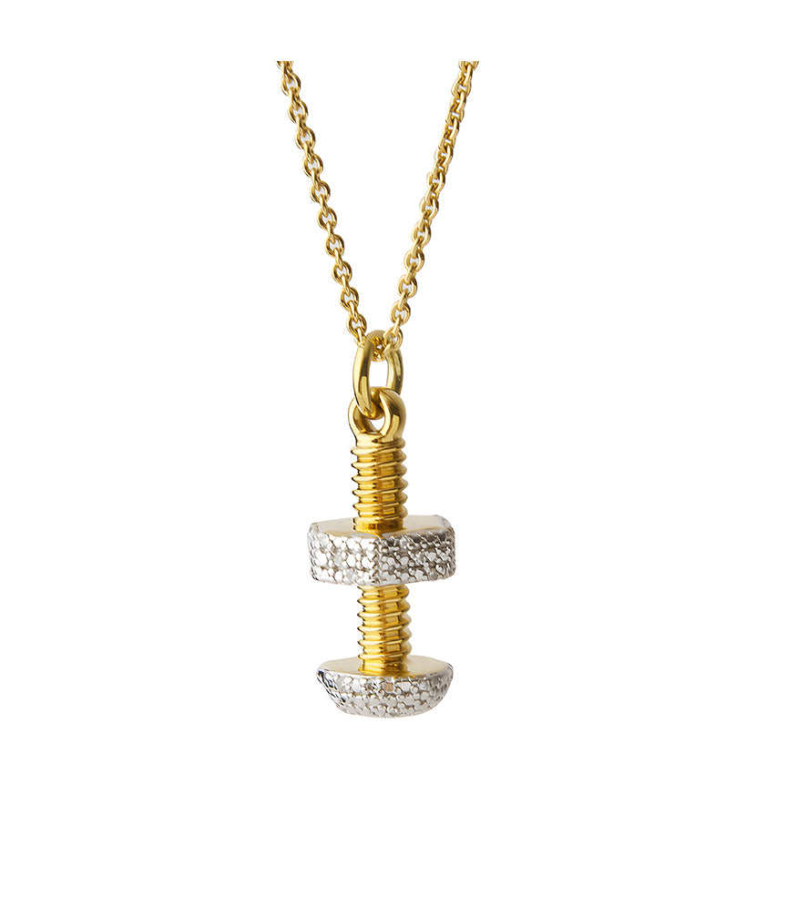 Pave The Way Stronger Together Gold Necklace