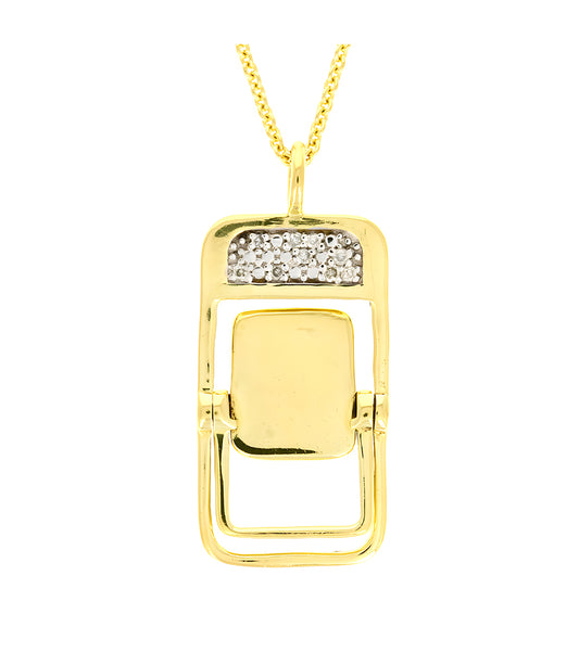 Pave The Way Take Your Seat Gold Necklace