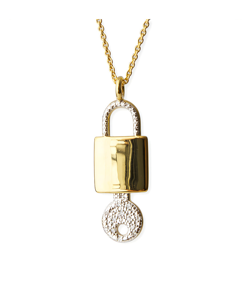 Pave The Way Unlock Your Passion & Purpose Gold Necklace