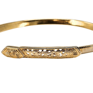 Vintage 1960s–70s Accessocraft Gold-Tone Snake Belt