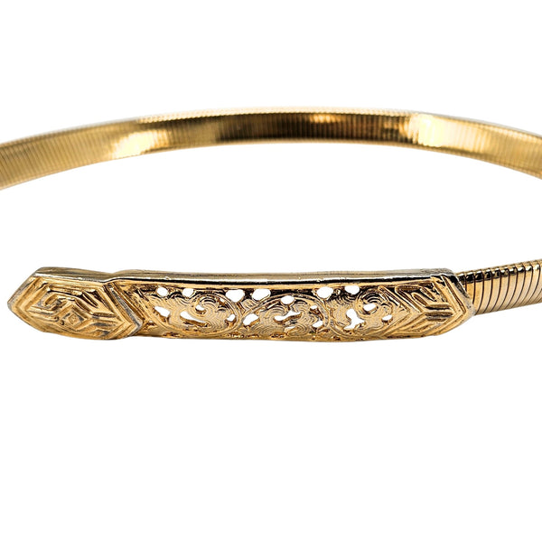 Vintage 1960s–70s Accessocraft Gold-Tone Snake Belt