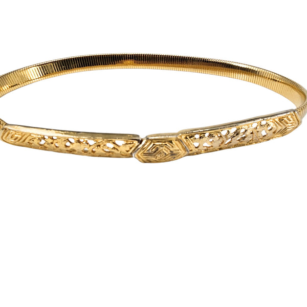 Vintage 1960s–70s Accessocraft Gold-Tone Snake Belt