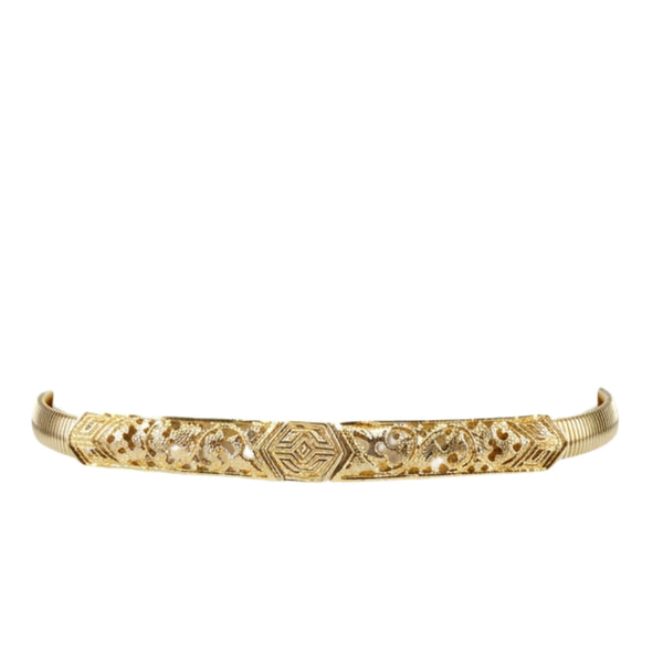 Vintage 1960s–70s Accessocraft Gold-Tone Snake Belt